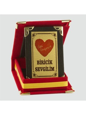 Zero Land Ilkeshop Biricik Sevgilim Plaketi-Kırmızı
