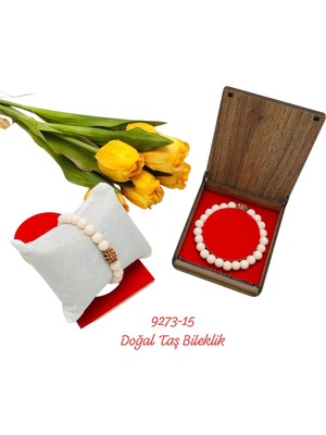 Sedef 9273 Kutulu Doğal Taş Bileklik