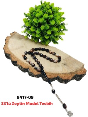 Sedef 33 lü Tesbih Zeytin Model