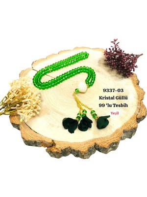 Sedef Kristal Güllü 99'lu Tesbih