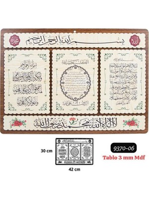Sedef Tablo 3mm Mdf