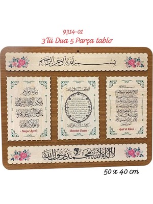 Sedef 9314 3'lü Dua 5 Parça Tablo