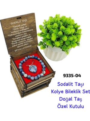 Sedef 9335 Akik Taşı Kolye Bileklik Set