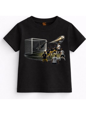 Rabona Fashion Thunder Goal Vintage Soccer Çocuk T-Shirt