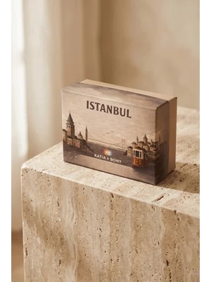 Bony Socks Özel Istanbul Koleksiyonu Kutulu 3'lü Şehir Ikonları Unisex Çorap Seti