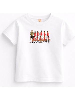 Rabona Fashion Ajax 95 Champions Squad Retro Çocuk T-Shirt