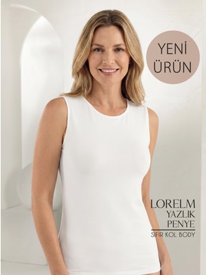 Lorelm Kadın Sıfır Kol Body Bisiklet Yaka