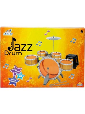 NW NessiWorld 1080080 Eccho, Davul Set - Jazz Drum / 5 Adet Davul, Zil ve Tabure / +3 Yaş