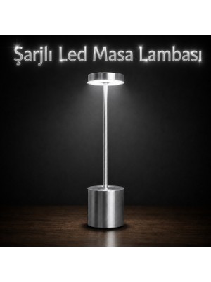 CoverZone Şarjlı LED Masa Lambası – 3 Işık Sıcaklığı ve Parlaklık Ayarı, Dokunmatik Kontrol, Yüksekliği 34.5 Cm, Alt Tabanı 8 cm – Şık ve Modern Tasarım, Kullanım Kolaylığı | Ymn-8