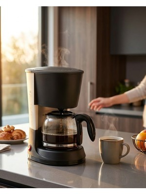 Arenes 12 Fincan Filtre Kahve Makinesi 1.2 Litre Damlatmaz Sistem Kahve Makinesi - Lisinya