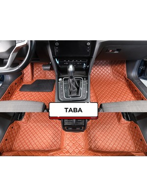 Volkswagen Vw Tıguan Allspace 2017-2023 Taba Renk 8d Premium Havuzlu Deri Oto Paspas