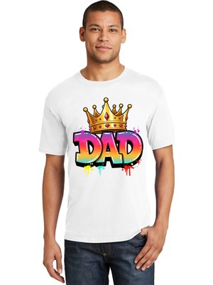 Mr.Thinker Mr.thınker Regular Unisex T-Shirt Beyaz 'özel Günler/babalar Günü12' 1t Baskılı