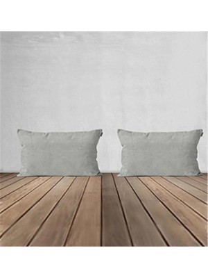 Goccia Home 2'li Kırlent Kılıfı Dekoratif Bohem Soft Koltuk Sırt Hediyelik Punch Yapılabilir Açık Kırmızı