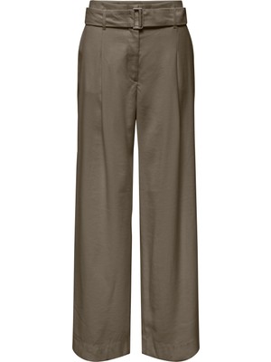 Only Onltila Loose Fit Yüksel Bel Geniş Paça Kemer Detaylı Pantolon Bayan Pantolon 15367390