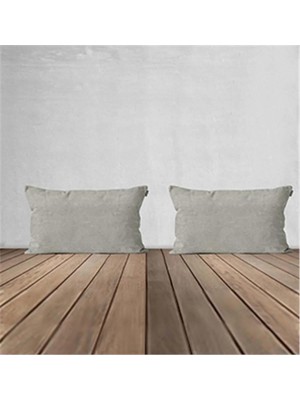 Goccia Home 2'li Kırlent Kılıfı Dekoratif Bohem Soft Koltuk Sırt Hediyelik Punch Yapılabilir Taş