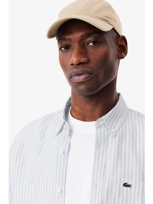 Lacoste Men's Regular Fit Blue Shirt Standart Kesim Erkek Gömlek Mavi