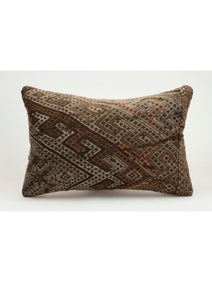 Kilim Wholesale El Yapımı Eski Kilimden Yapılmış Vintage Kırlent Kılıfı, YÜN,40X60CM
