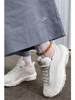 Nike Air Max 97 Reflector Leather Sneaker Hakiki Deri Reflektörlü Günlük Spor Ayakkabı Gri