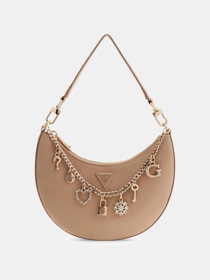Guess Tasmin Lüks Kadın Omuz Kadın Ekru El Çantası HWES9931720-CHA