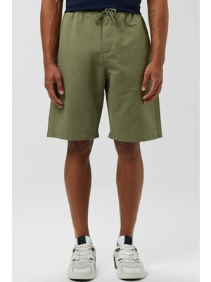 Lacoste Men's Relaxed Fit Bermuda Shorts Khaki Erkek Rahat Kesim Bermuda Şort Haki