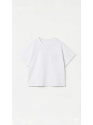 Connemara Unisex Basic Beyaz Oversize Tişört Bisiklet Yaka Pamuklu Günlük Kullanım Rahat Kalıp