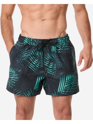 Decathlon Erkek Kısa 15" Boardshort/deniz Şortu - Yeşil - 100 Palm