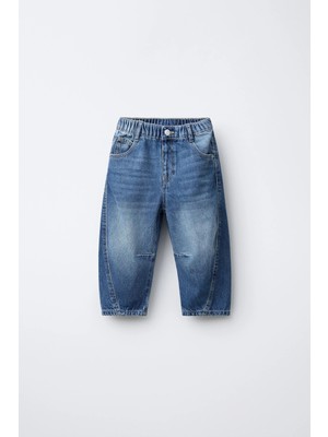 Connemara  Erkek Çocuk Mavi Baggy Jean Pantolon Rahat Kalıp Günlük Kullanım