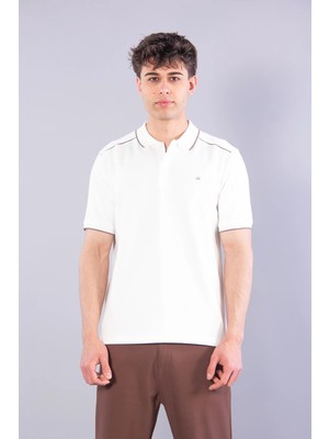 Mckanzie 4626 Modal Omuz Parçalı Yakalı T-shirt
