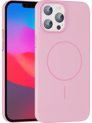 Renas Store Iphone 15 Broş Magsafe Kapak - Pembe