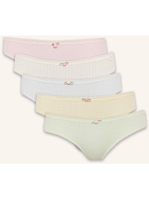 DeFacto Dantel Detaylı 5'li Brief Külot H0927AX26SM