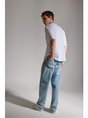 DeFacto Yumuşak Dokulu Baggy Fit Jean Pantolon G4180AX26SM