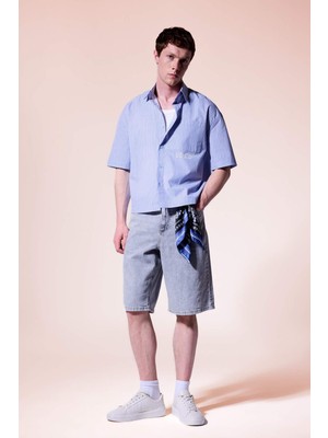 DeFacto %100 Pamuk Baggy Fit Bermuda G4194AX26SM