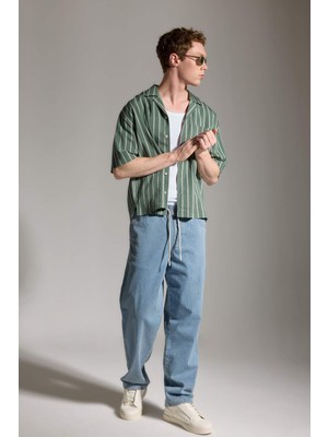 DeFacto Wide Leg Normal Bel Geniş Paça Jean Pantolon H6702AX26SM