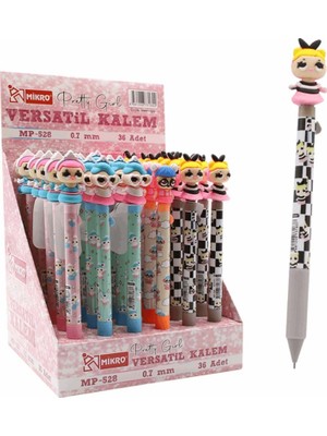 Barbie Bebek Başlıklı 0,7 mm Uçlu Kalem 1 Adet