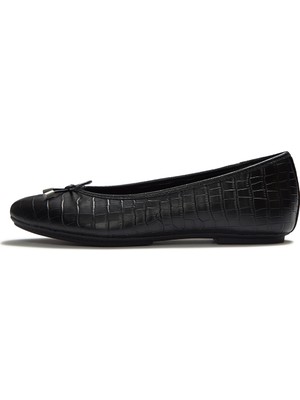 Mary Jane Kadın Babet AAI-090/E19 Fitflop Delıcato Crocodıle Ballerınas