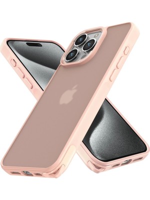 Magicool Iphone 15 Pro Kılıf Elegant Kapak - Pudra