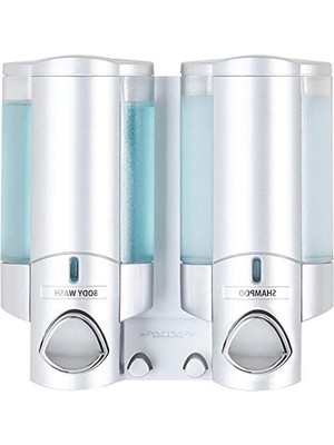 Esranın Dünyası BLP-76235-1 Aviva Shower Dispenser 2 Chamber Satin Silver