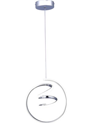 Gusto Lighting Nare Tekli LED Sarkıt Avize,krom,3 Renk Yanabilen LED Avize, Modern Salon Oda LED Avize