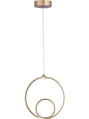Gusto Lighting Alvina Tekli LED Sarkıt Avize,gold 3 Renk Yanabilen LED Avize,modern Salon Oda LED Avize