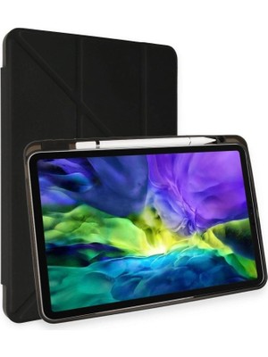 Mudanis Apple Ipad Pro 11 (2024) Kılıf Kalemlikli Mars Tablet Kılıfı - Siyah