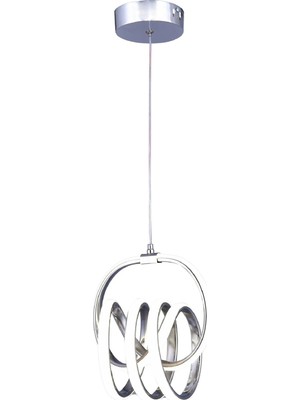 Gusto Lighting Loren Tekli LED Sarkıt Avize,krom 3 Renk Yanabilen LED Avize, Modern Salon Oda LED Avize