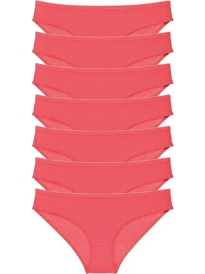 Nemere 7 Adet Süper Eko Set Likralı Kadın Slip Külot Fuşya