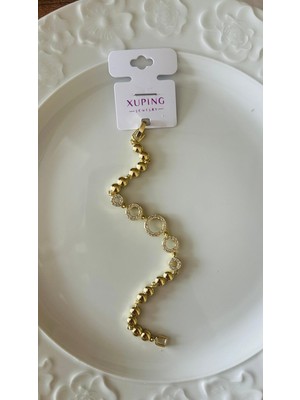 Xuping Halka Model Zirkon Taşlı Bileklik