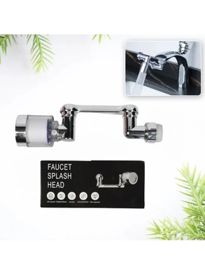 Nemere Filtreli Mutfak Banyo Musluk Başlığı 1080 Derece Dönebilen Fonksiyonel Evrensel Büyük Boy