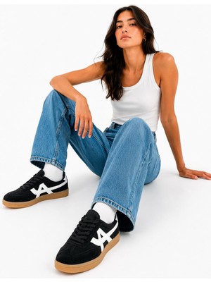 papucumun dünyası Unisex Süet Özel Gum Tabanlı Günlük Kullanıma Uygun Retro Sneaker