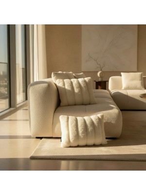 FRAMGAN Snowfluff Premium Peluş Dikdörtgen Designer Kırlent