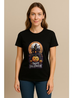 Mr.Thinker Mr.thınker Regular Unisex T-Shirt Siyah 'özel Günler/cadılar Bayramı11' 1t Baskılı