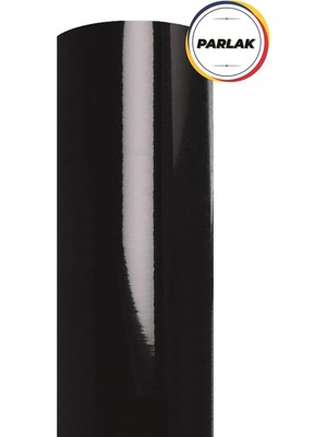 Parlak Siyah Yapışkanlı Kaplama Folyosu 61 cm x 6 mt