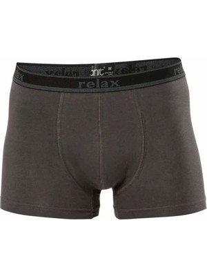 Nemere Relax Pamuklu Esnek Erkek Boxer Füme - 1268A