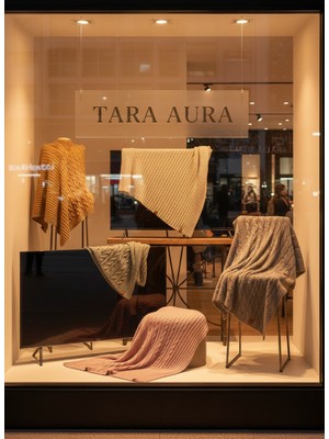 Taraaura %100 Pamuk Örgü Koltuk & Yatak Örtüsü | Çok Amaçlı Premium Throw